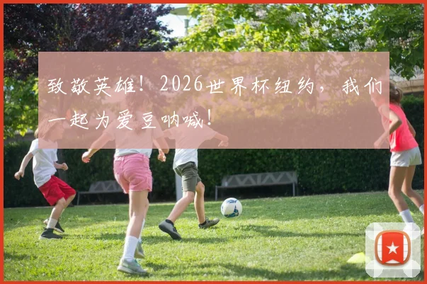 致敬英雄!2026世界杯纽约,我们一起为爱豆呐喊!